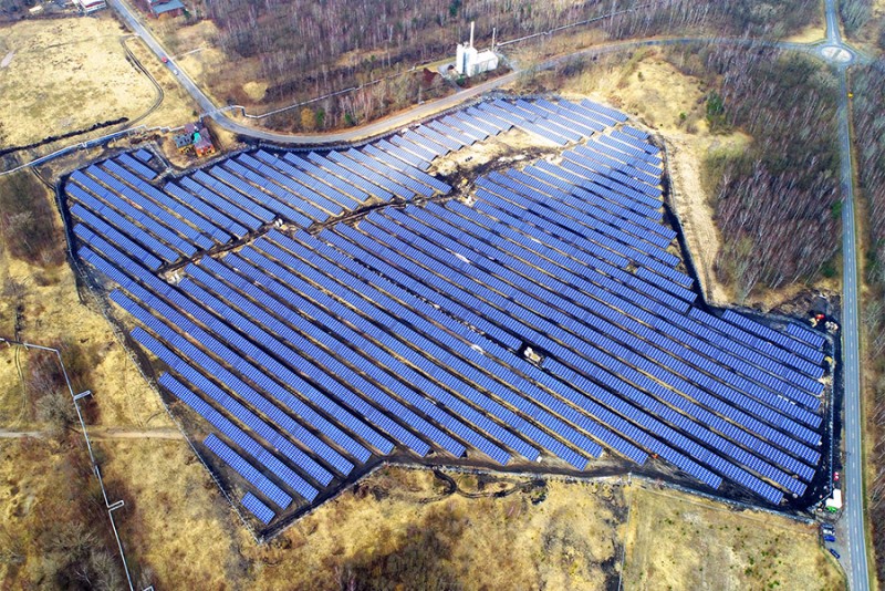 Ein Projekt der Envalue GmbH: Der Solarpark in Lauchhammer, Brandenburg
